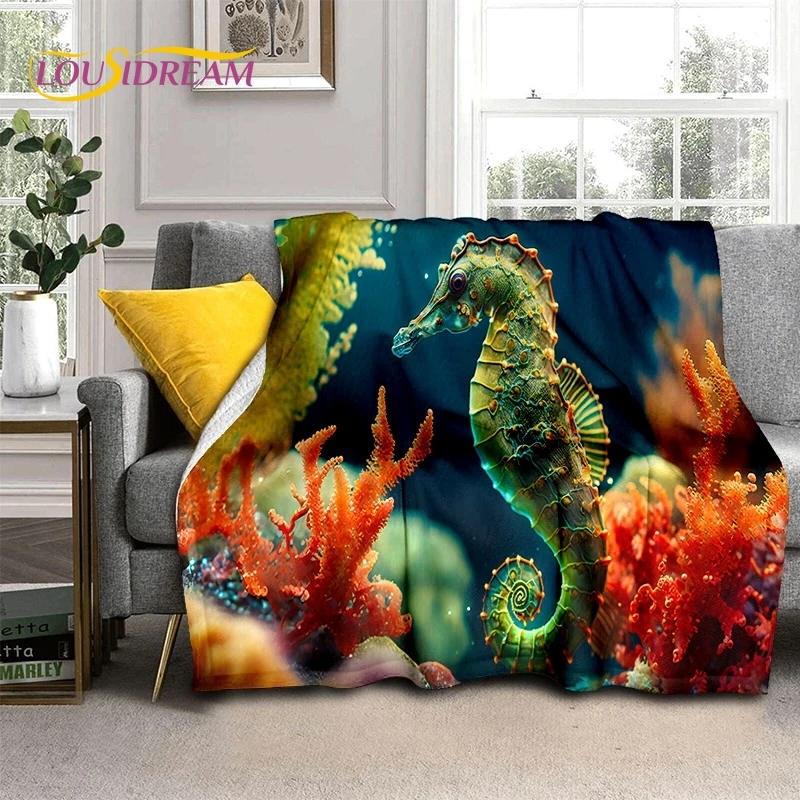 3D Underwater World Seabed Dolphin Cartoon Soft Blankets,Throw Blanket Comfortable Blanket for Picnic Beds Sofa Home Bedroom Kid Wolf Blankets UK Blankets Home & Garden Home Textile 